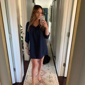 Navy blue dress. Only worn twice!